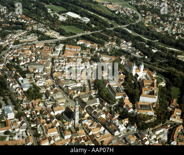 Stadt und Freisinger Dom, Deutschland, Bayern, Freising Stockfoto