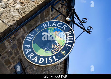 Schwarze Bulll im Paradies Theakston Brauerei Visitor Centre Masham North Yorkshire England Stockfoto