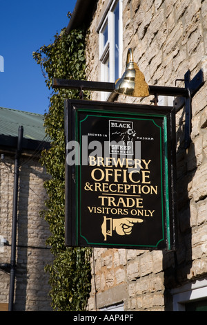 Die schwarze Schafe schwarze Schafe Brauerei im Masham North Yorkshire England Stockfoto