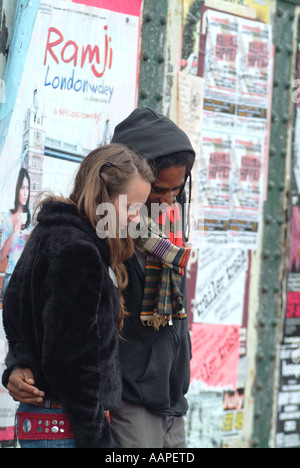 Paar in der Brick Lane, Stockfoto