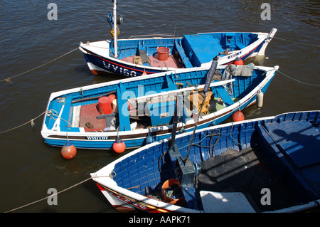 Angelboote/Fischerboote im Hafen von Whitby, North Yorkshire, UK Stockfoto