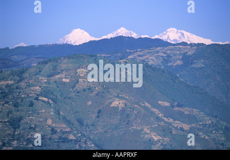 Ausläufern des Himalaya-Gebirges im Tal von Kathmandu Nepal Stockfoto