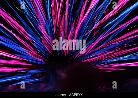 Lichttunnel in Spaceship Earth Attraktion in Epcot, ein Themenpark, der Walt Disney World Resort gehört Stockfoto