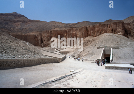 Tal der Könige Theben Ägypten gegenüberliegenden Ufer des Nils in Luxor das Tal der Könige ist eine Nekropole Oberägypten Stockfoto