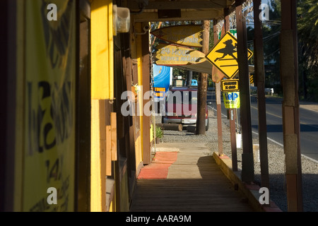 Surf n Meer Fassade der älteste surf shop in Haleiwa North shore Oahu Hawaii USA Stockfoto