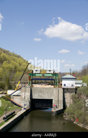 Schloss 17 siebzehn am New York State Barge Canal früher Eriekanal Little fällt New York Stockfoto