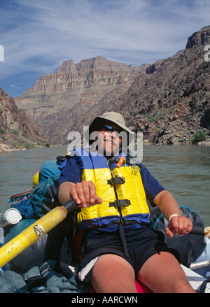 Bob Zieber Kapitäne unserer Ruder Boot GRAND CANYON NATIONAL PARK ARIZONA Herr Stockfoto
