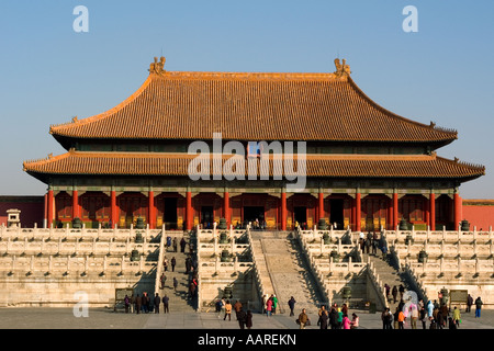 Halle der höchsten Harmonie in der verbotenen Stadt ehemalige Kaiserpalast Peking China Stockfoto