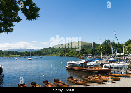 Waterhead Bay, Ambleside, Lake Windermere, Lake District, Cumbria, England, UK Stockfoto