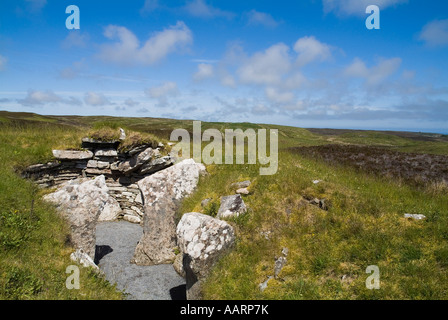 dh CAIRN von bekommen CAITHNESS neolithischen kurze gehörnten chambered Cairn Orkney Cromarty Typs Stockfoto