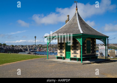 Dh Pulteneytown WICK CAITHNESS alte Lotsenstation oben Wick Harbour Town Stockfoto