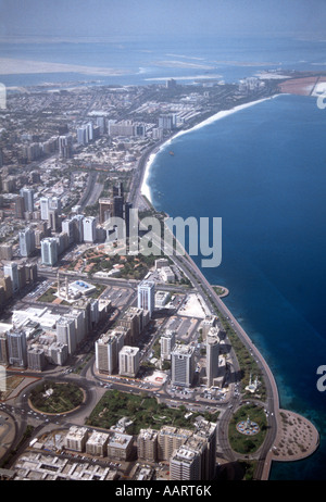 Abu Dhabi VAE Luftbild Stockfoto
