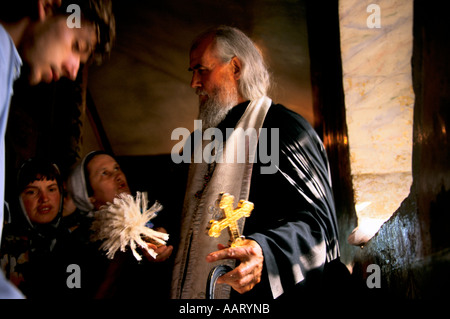 ST. PETERSBURG-MOSKAU-VATER GYERMANN 57 EXORZIST SERGEJ POSAD KLOSTER IN DER NÄHE VON MOSKAU 1998 Stockfoto