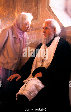 ST. PETERSBURG-MOSKAU-VATER GYERMANN 57 EXORZIST SERGEJ POSAD KLOSTER IN DER NÄHE VON MOSKAU 1998 Stockfoto