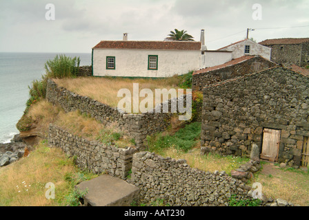 Ein traditionelles Haus auf der Insel Graciosa in die atlantische Inselgruppe der Azoren, Portugal. Stockfoto