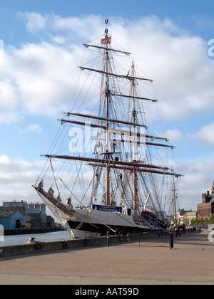 TALL SHIP PRINZ WILLIAM ANGEDOCKT AM FLUß YARE GREAT YARMOUTH NORFOLK EAST ANGLIA ENGLAND UK Stockfoto