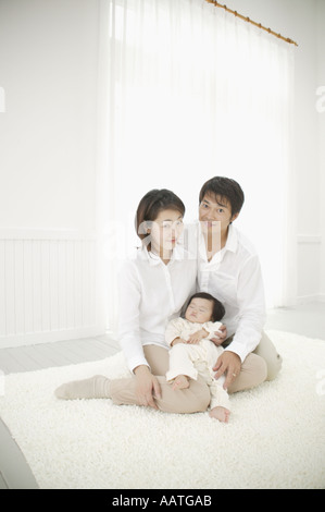 Porträt einer Familie Stockfoto