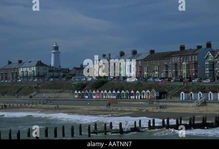 Ein Veiw Southwold Stadt und den Strand Suffolk England Europa Stockfoto