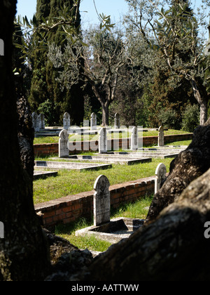 Koloniale Soldatengräber in militärischen Friedhof französischen Expeditionskorps Italien 1943-45 Rom Stockfoto