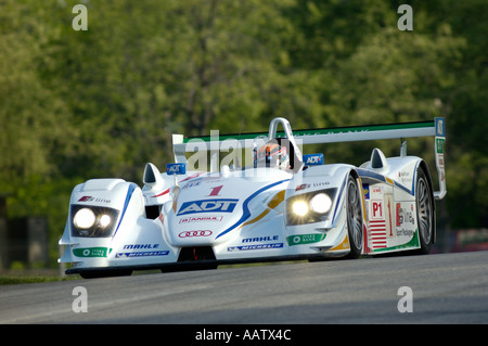 JJ Lehto treibt die ADT-Champion Audi R8 in der American Le Mans in Mid Ohio 2005 Stockfoto