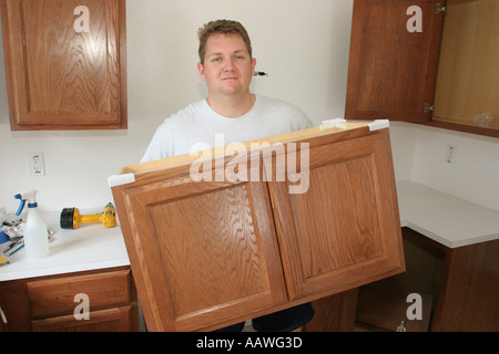 Miami Florida, Liberty City, Habitat for Humanity, Freiwillige Freiwillige Freiwillige Freiwillige ehrenamtliche Mitarbeiter, Teamarbeit zusammen Serv Stockfoto