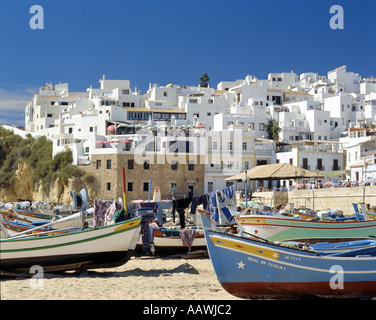 Algarve, Albufeira, Fischerstrand Stockfoto