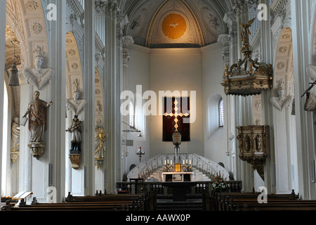 St. Andreas Kiche (Saint Andrews Kirche), Düsseldorf, Nordrhein-Westfalen, Deutschland Stockfoto