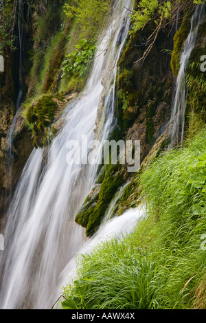 Wasserfall, Nationalpark Plitvicer Seen, Lika-Senj, Kroatien Stockfoto