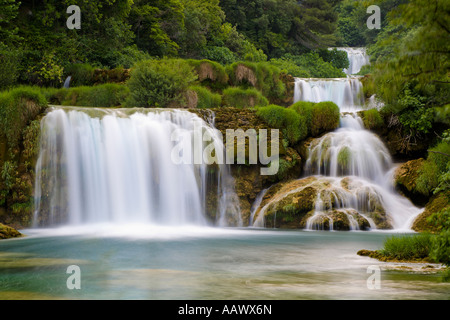 Nationalpark Krka Wasserfälle, Dalmatien, Kroatien Stockfoto