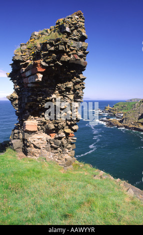 Schottisches Schloss schnell auf Berwickshire Küste schottischen Grenzen Scotland UK Stockfoto