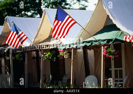 Zelt-Camp beherbergt Ocean Grove NJ Stockfoto