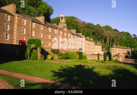 Neues Lanark UNESCO World Heritage Site Erhaltung Dorf Robert Owens Arbeiter Häuser Lanarkshire Scotland UK Stockfoto