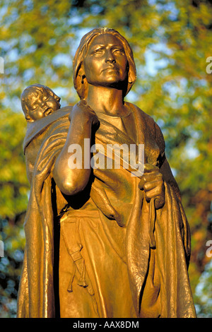 Elk256 1156-North Dakota Bismarck-Nationaldenkmal der Sacajawea Stockfoto