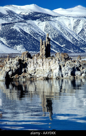 Tufas am Mono Lake im Winter in Californias Eastern Sierra Vereinigte Staaten von Amerika Stockfoto