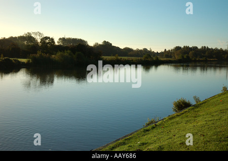 Themse in den frühen Morgenstunden Abingdon Stockfoto
