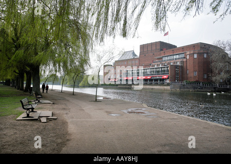 Die Rückseite des Royal Shakespeare Theatre in Stratford-Upon-Avon in Warwickshire UK Stockfoto