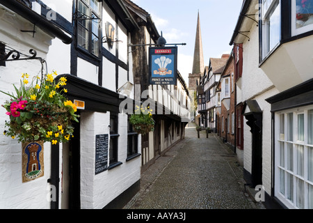 Church Lane, Ledbury, Herefordshire Stockfoto