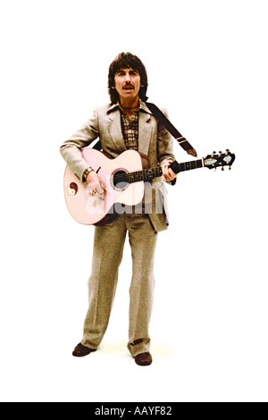 George Harrison Musik für seinen einzigen Schlag weg 1978 video zu machen. PER0043 Stockfoto