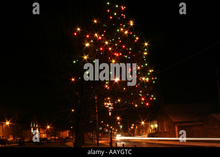 Christmas Tree Lights Stockfoto