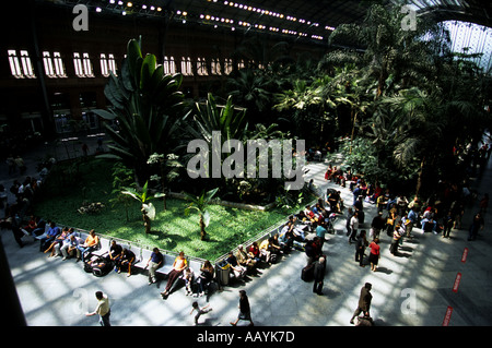 Bahnhof Atocha, Madrid, Spanien. Stockfoto