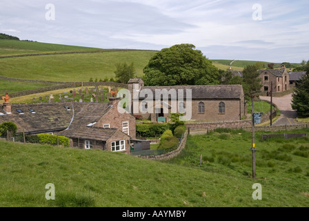 Das Dorf der Waldkapelle in Cheshire Peak District Stockfoto