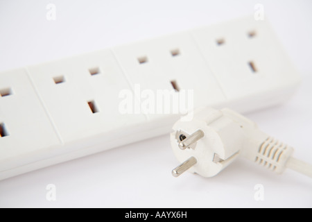 Stecker und Erweiterung nicht übereinstimmende Stockfoto
