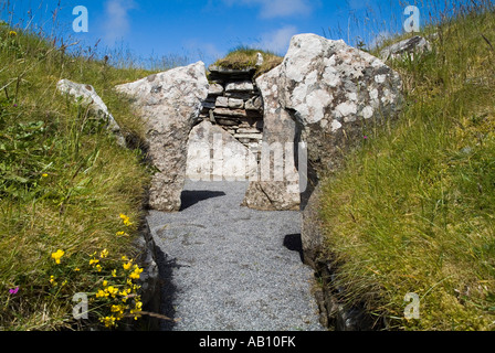 dh CAIRN von bekommen CAITHNESS neolithischen kurze gehörnten chambered Cairn Orkney Cromarty Typs Stockfoto