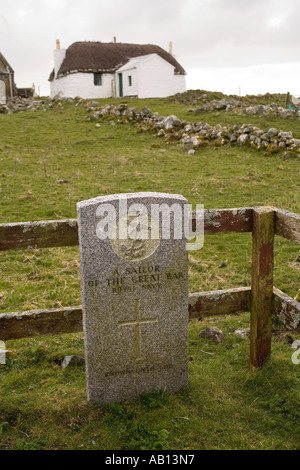 UK Schottland Western Isles Outer Hebrides South Uist Howmore Tobha Mor-Krieg-Grab Stockfoto