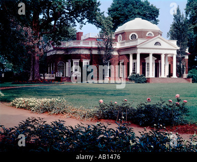 Monticello Virginia Home of Americas dritte Präsident Thomas Jefferson Autor der Unabhängigkeitserklärung Stockfoto