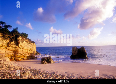 Cupecoy Beach auf der Insel Sint Maarten in der Karibik Niederländische Antillen Stockfoto