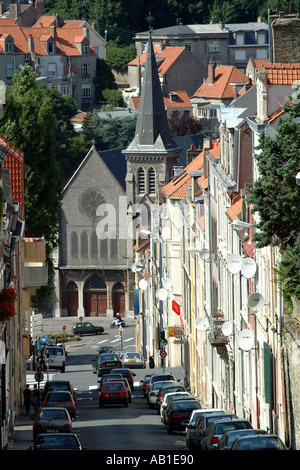 Boulogne-sur-Mer, Frankreich Ville Haute gesehen von der Stadtmauer Stockfoto