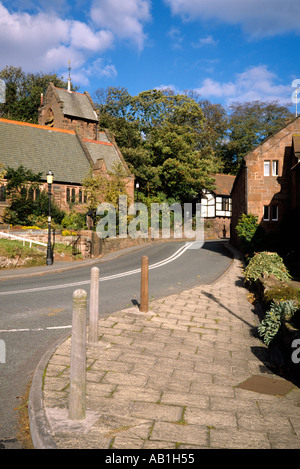 UK, Wirral Caldy Dorf Stockfoto