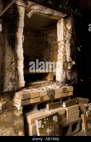 Holzofen Ofen verwendet von potter Stockfoto