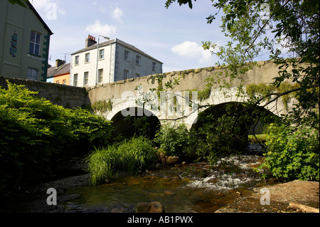 alte Steinbrücke über den Kilbroney Rostrevor Dorf in der Grafschaft down Stockfoto